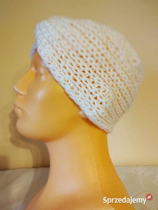 Biała opaska rękodzieło Olsztyn