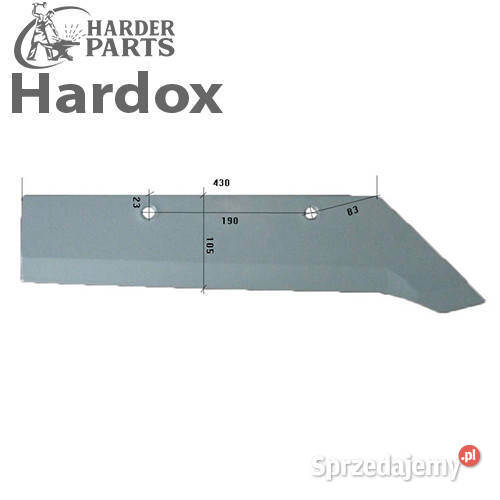 Lemiesz 300hektarów HARDOX 74903P części do Suwałki