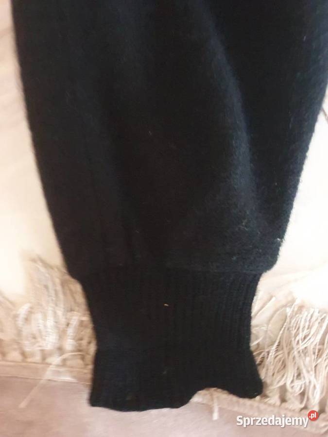 Sweter z lisem PRL czarny Gdynia