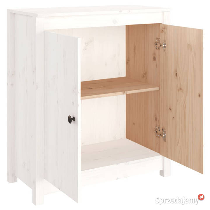 Szafka biała 70x35x80 lite drewno sosnowe