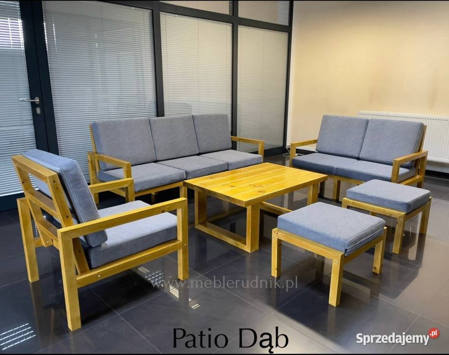 Meble tarasowe ogrodowe drewniane patio Nowy Targ