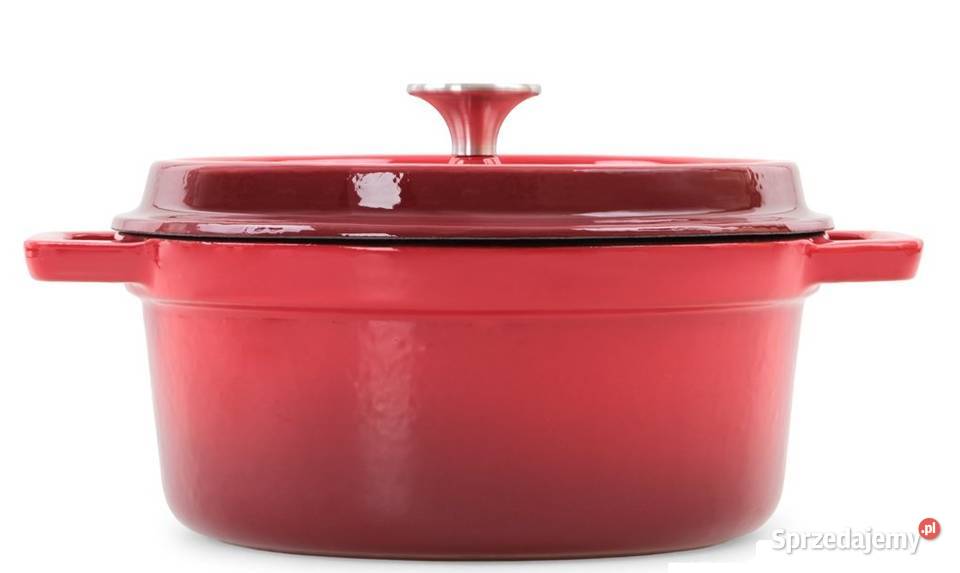35L żeliwny garnek z samopodlewającą pokrywką Warszawa