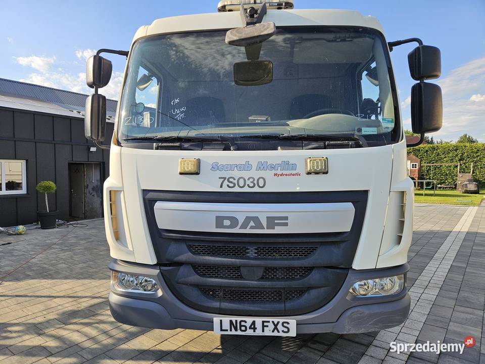 DAF LF 45180 Zamiatarka dwustronna SCARAB MERLIN 12000kg sprzedam
