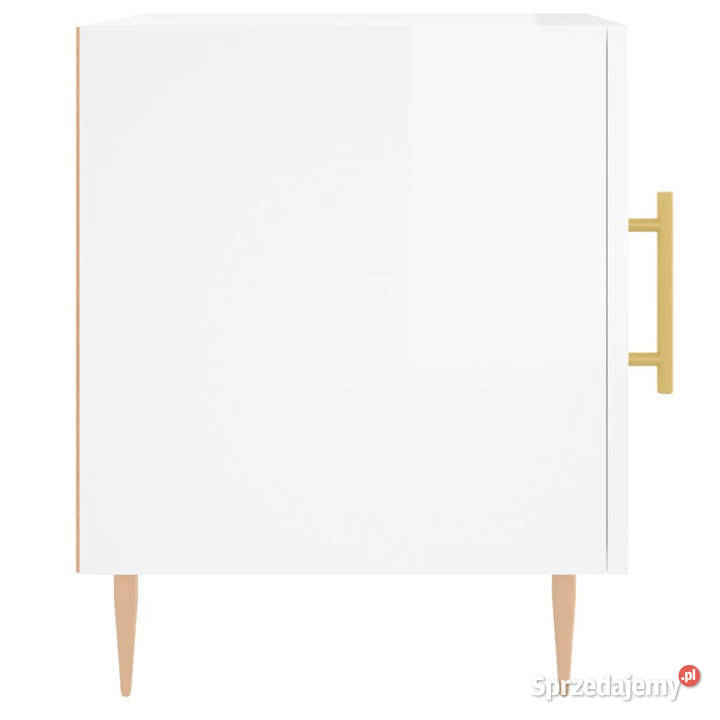 Szafki nocne 2 białe z połyskiem 40x40x50 mazowieckie Warszawa