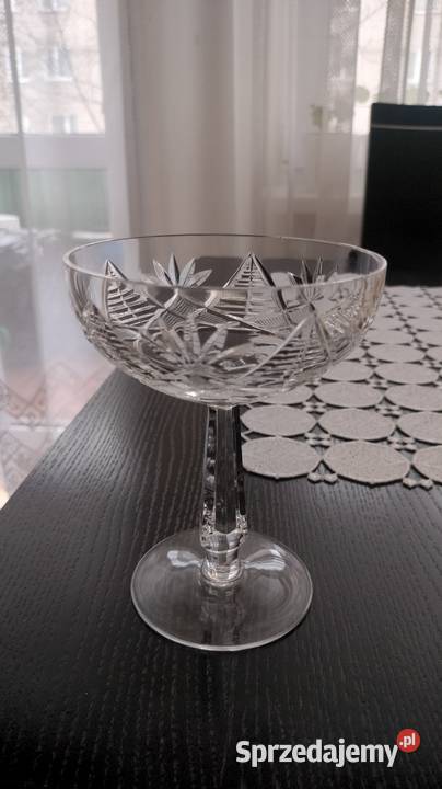 Unikatowy kieliszek kryształowy coupe mazowieckie Żyrardów