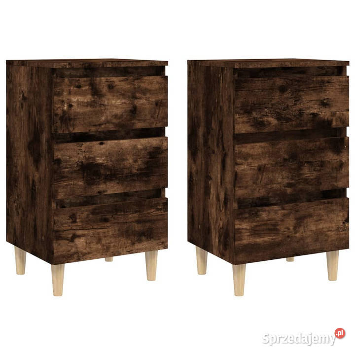 Szafki nocne drewniane nóżki 2 40x35x69 WM813135 sprzedam