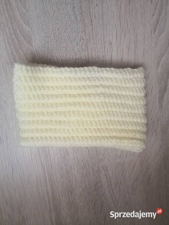 Kremowa opaska handmade Dla kobiet Moda i Styl