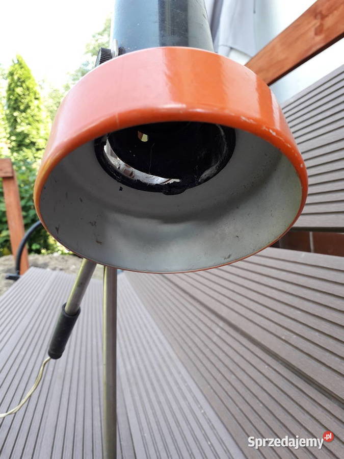 Lampa biurkowa orange vintage Warszawa