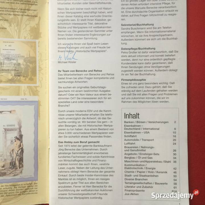 1198 Historia Papierów Wartościowych Szczecin