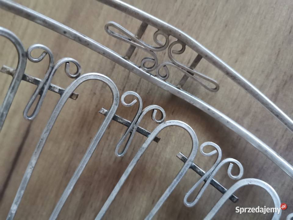 Stara posrebrzana cukiernica cukierniczka szkło śląskie Katowice