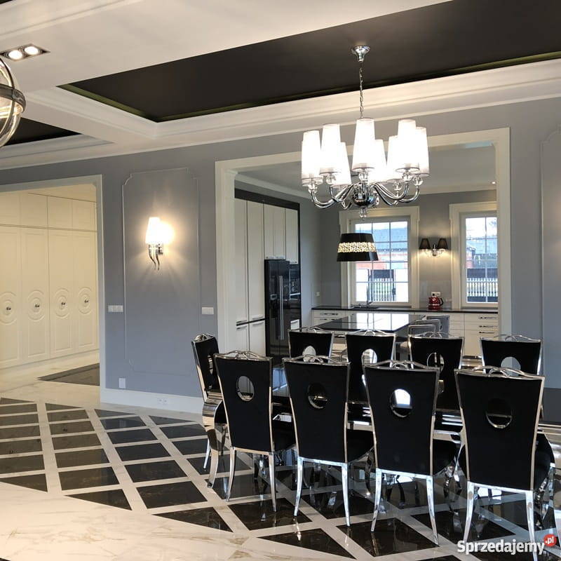 Jadalnia glamour Elegannte Nero meble glamour Warszawa sprzedam