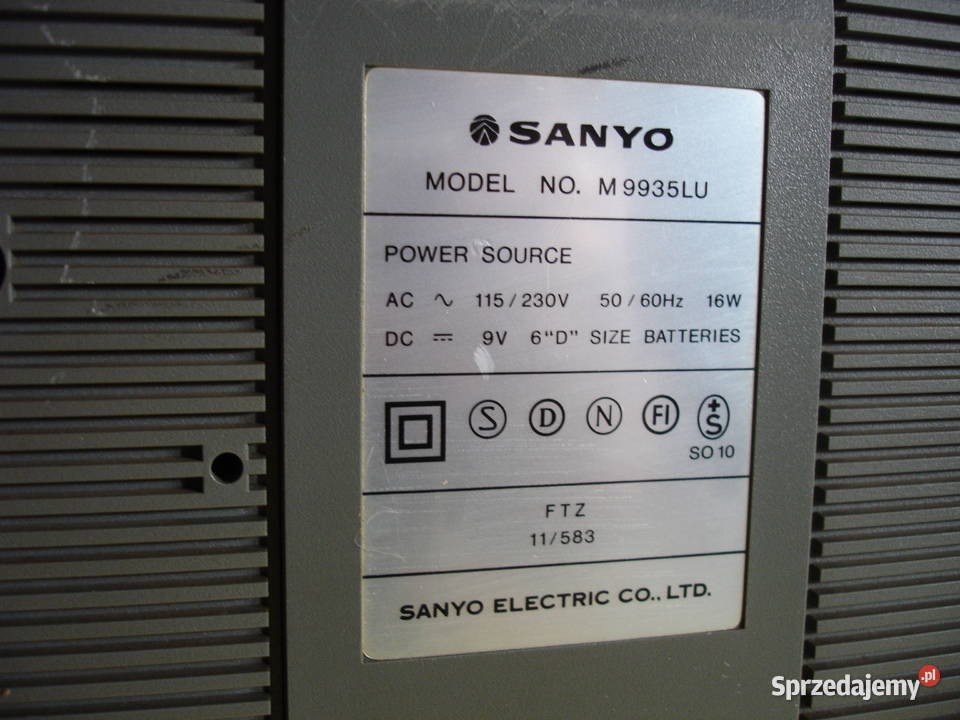 Radiomagnetofon SANYO M9935LU Zielona Góra sprzedam