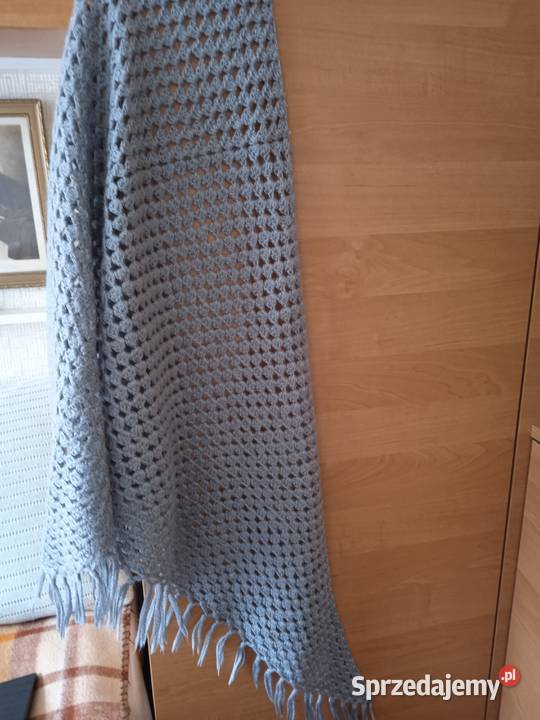 Chusta z włóczki szydełkowa ręczna robota małopolskie Kraków sprzedam
