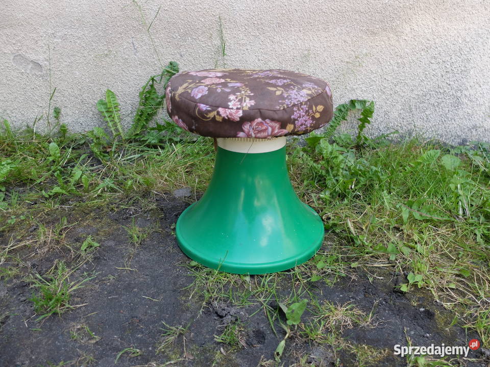 Plastikowy taboret PRL 656 Kościan