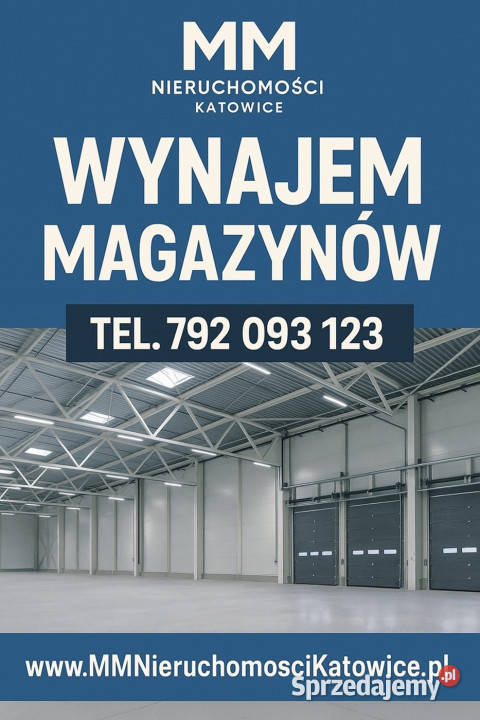 Hala ogrzewana do wynajęcia Katowice DTŚ w tym