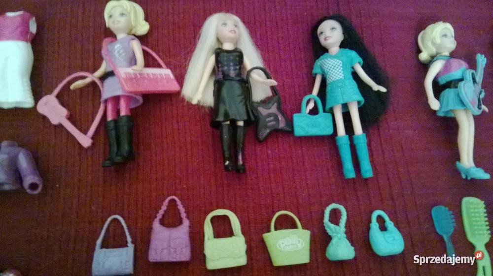 polly pocket 5 lalek ubranka dodatki Warszawa