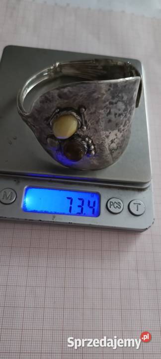 Bransoletka Bursztyn Vintage Srebro Unikat Białystok