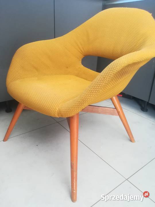 Fotel lata 60 muszelka projekt Miroslav Navratil Kąty Wrocławskie sprzedam