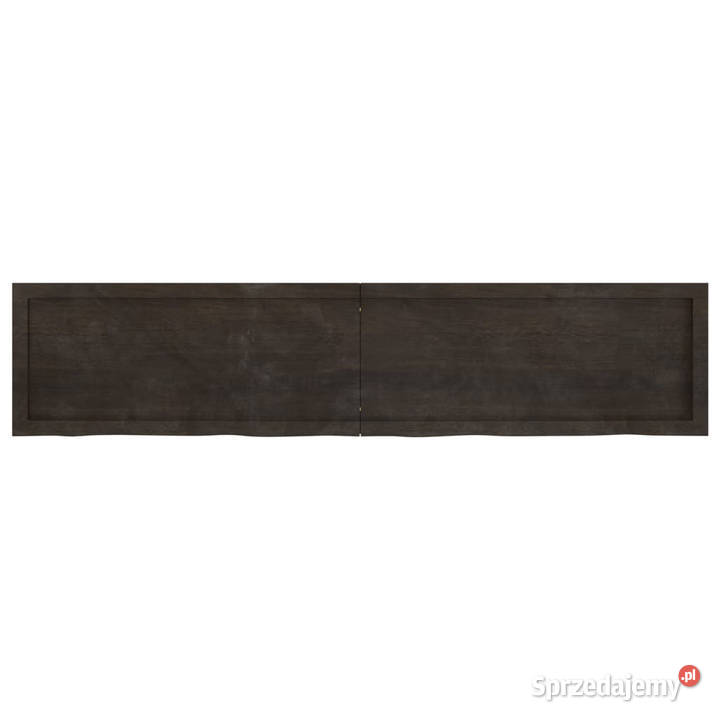 Blat stołu ciemnobrązowy 180x40x24 lite drewno Warszawa