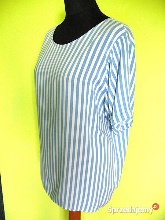 Bluzka w paseczki wiskoza 46 3XL biust 125
