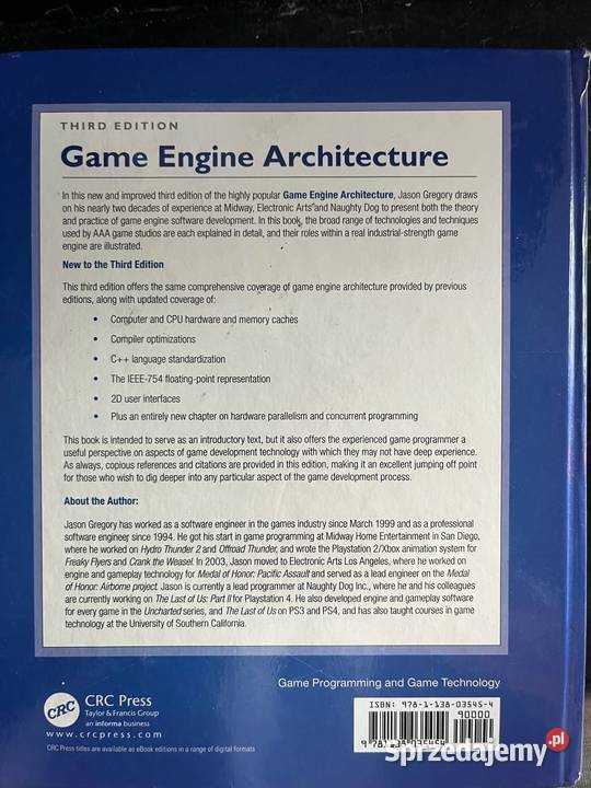 Game Engine Architecture Jason Gregory technika, nauki techniczne Warszawa
