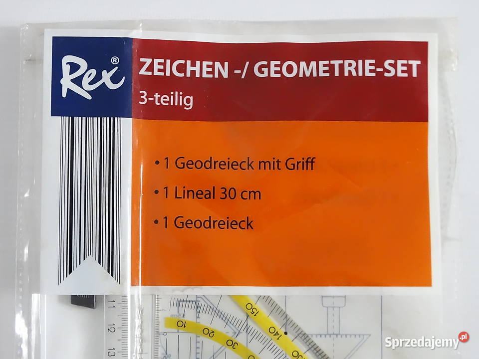 Nowy Zestaw Geometryczny Rex 3 elementy Idealny lubelskie Biłgoraj sprzedam