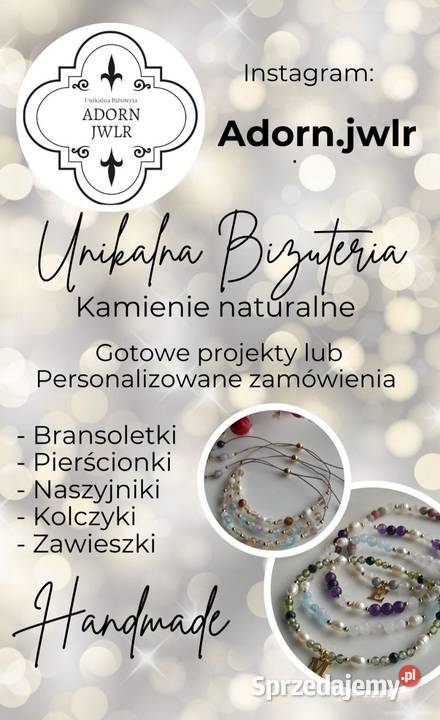 Bransoletka z kamieni naturalnych Ametyst Onyks