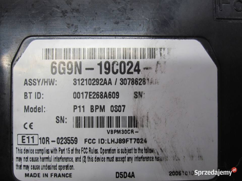 VOLVO LAND ROVER II moduł sterownik Bluetooth osobowe Kielce