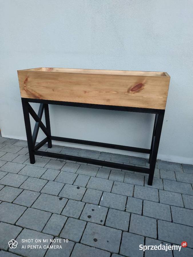 Konsola donica kwietnik drewniany Dekoracje i ozdoby Zduńska Wola