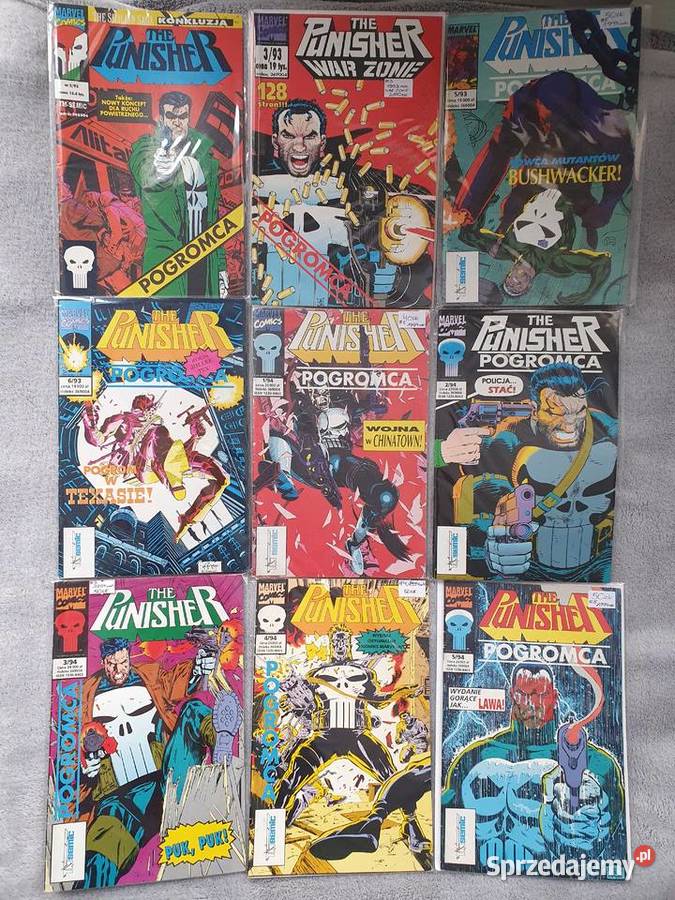 Punisher zestaw 35 komiksów TMSemic lata 90te Superbohaterowie pomorskie Gdynia