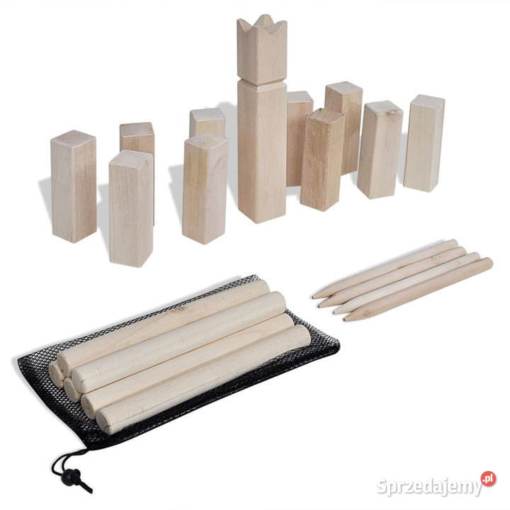 Zestaw do gry w Kubb drewno WM90686 Pozostałe mazowieckie Warszawa sprzedam