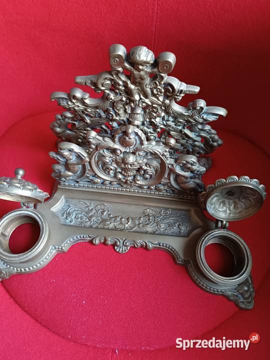 Mosiężny kałamarz Antyki Świętochłowice