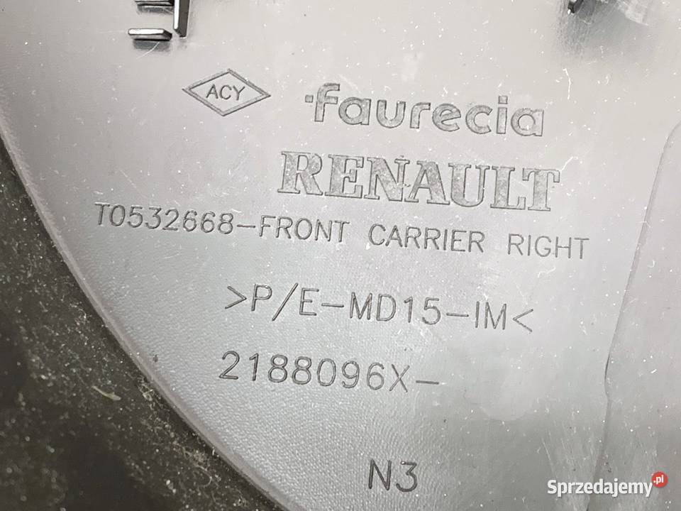 BOCZEK DRZWI PRAWY PRZÓD RENAULT CLIO V