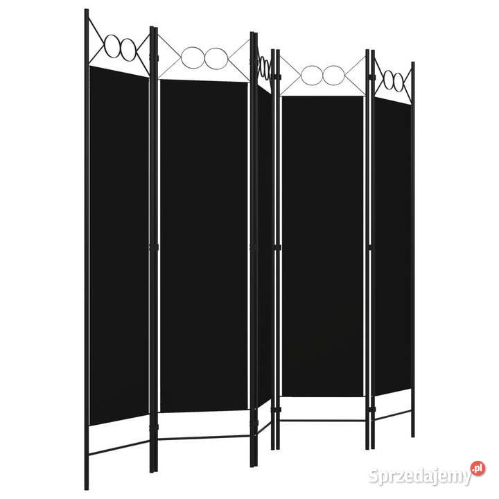 Parawan 5panelowy czarny 200 x 180 WM320710 sprzedam
