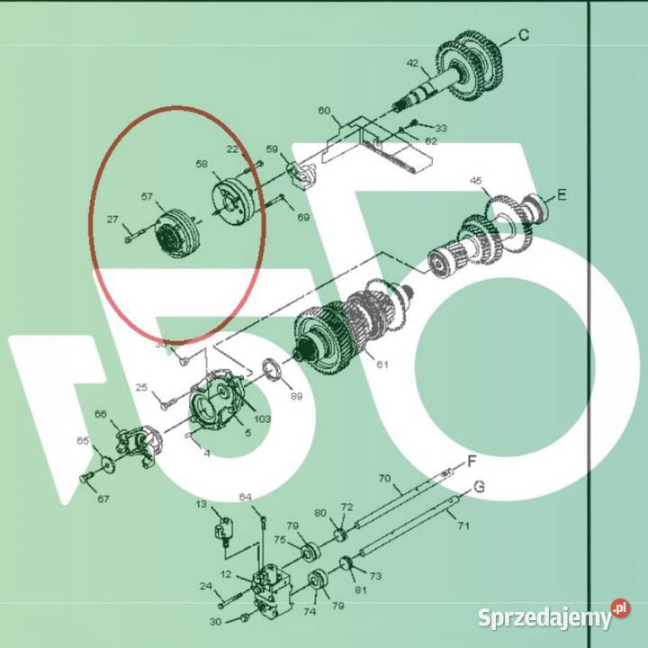 Pompa jazdy 2162272 Skrzynia biegów 1788237 CAT Pozostałe wielkopolskie Wilkowo