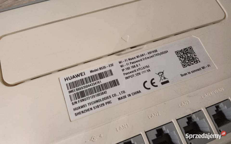 Sprzedam Sprawny Ruter Huawei B535232 Na Karte Internet i komunikacja Elektronika