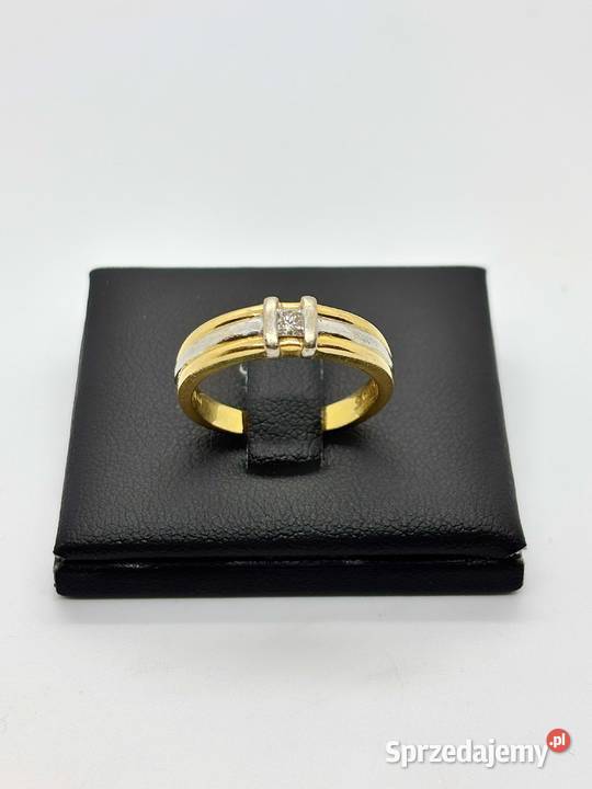 Złoty pierścionek pr 750 566g Rozmiar 16 z Elbląg
