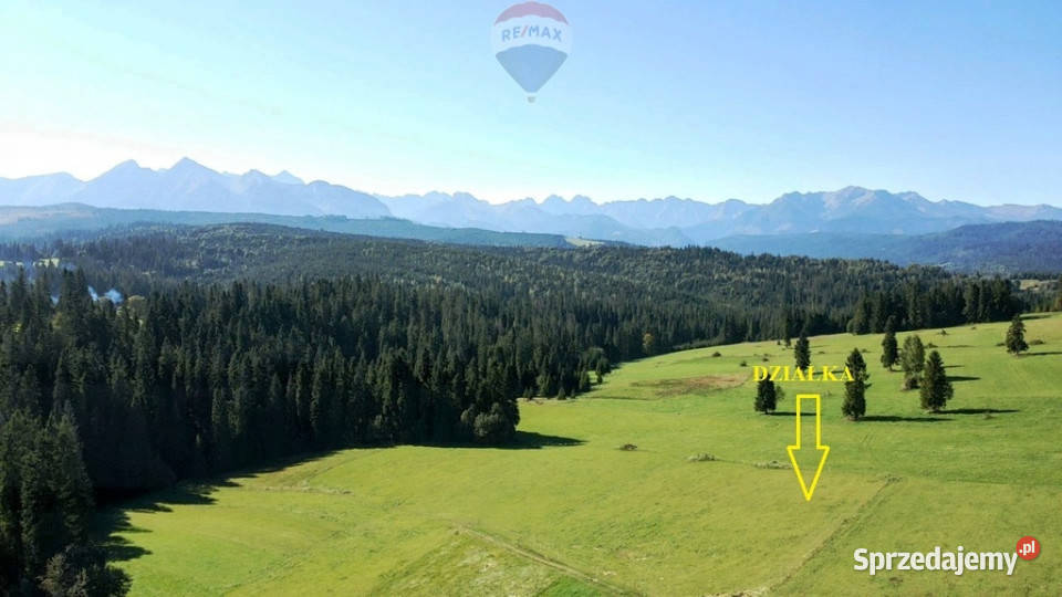 DZIAŁKA W RZEPISKACH Z WIDOKIEM NA TATRY Rzepiska
