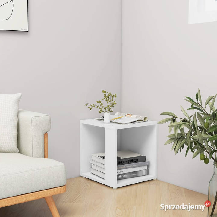 Stolik boczny biały 33x33x345 materiał sprzedam