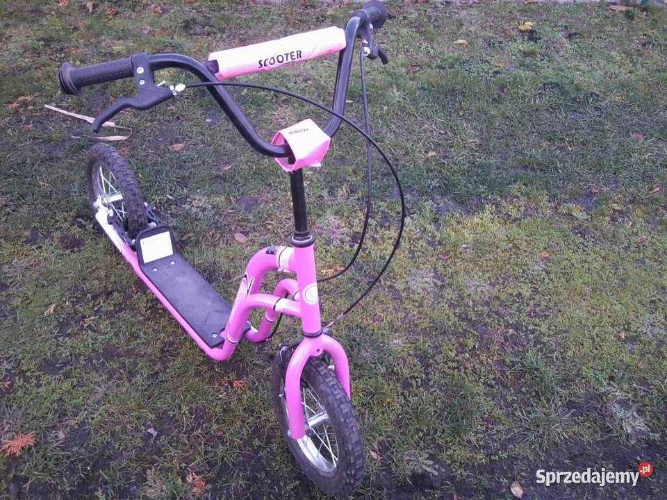 Hulajnoga Scuter terenowa różowa WN115A koła 125