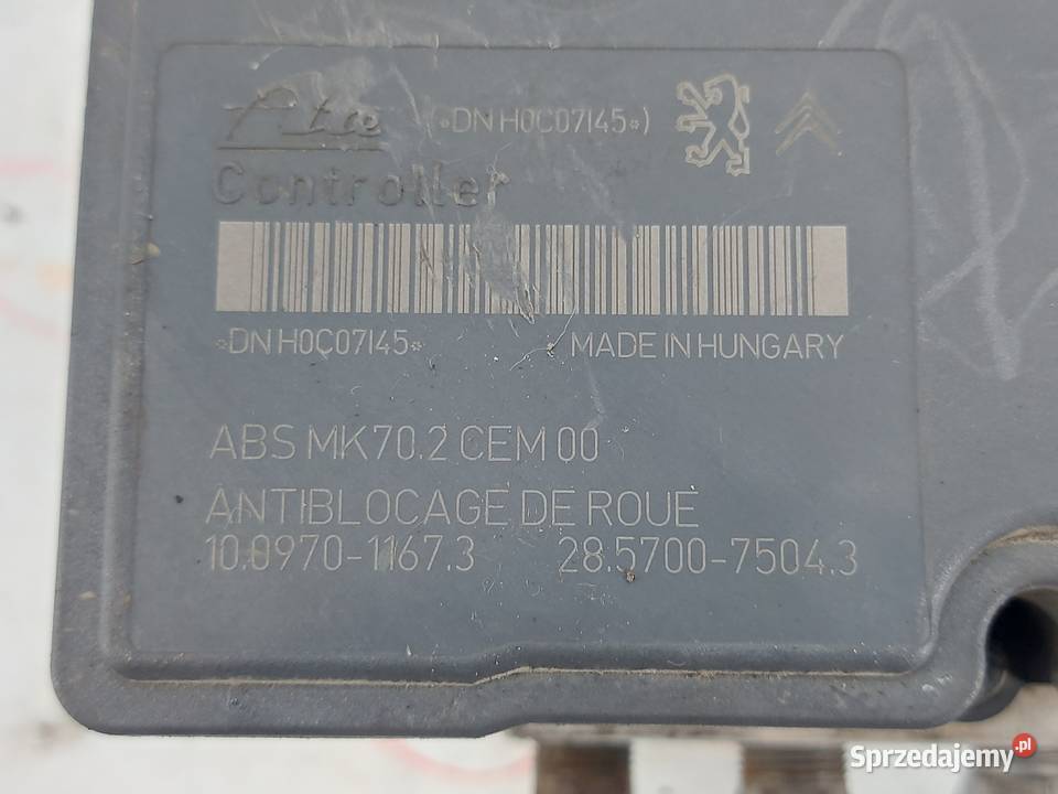 C3 PICASSO DS3 16 HDI pompa ABS 9666392580 Kielce