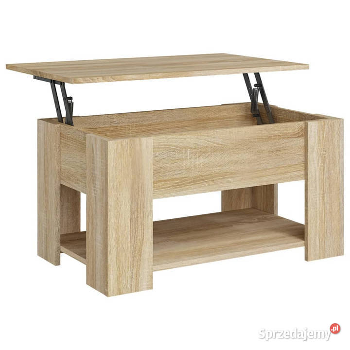 Stolik kawowy dąb sonoma 79x49x41 materiał Warszawa