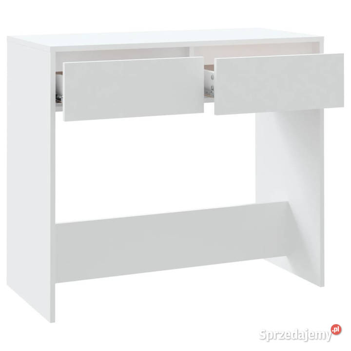 Stolik konsolowy białe 89x41x765 materiał Warszawa