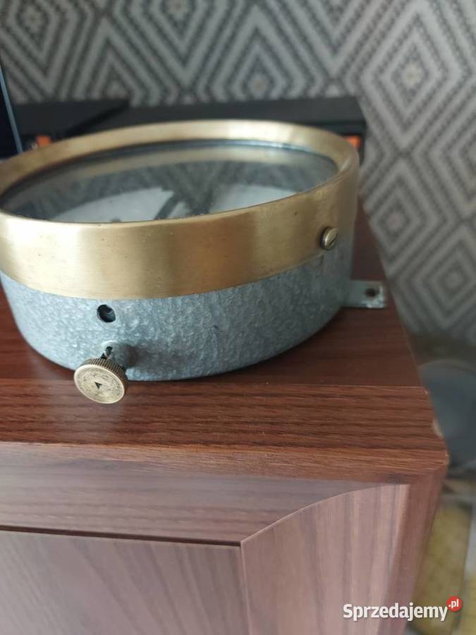 Przechyłomierz okrętowy klinometr stary mosiężny Włocławek sprzedam