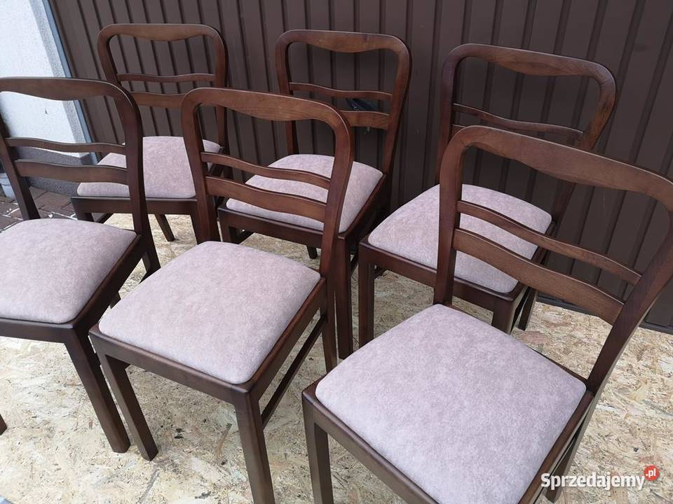 Krzesła ARTDECO Stare Antyk Komplet 6 Sztuk Swarzędz