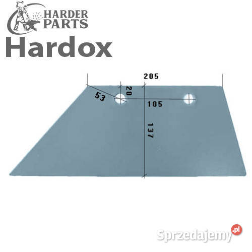 Lemiesz 14 300ha HARDOX 3351957L WG10BL do pługa podlaskie Suwałki