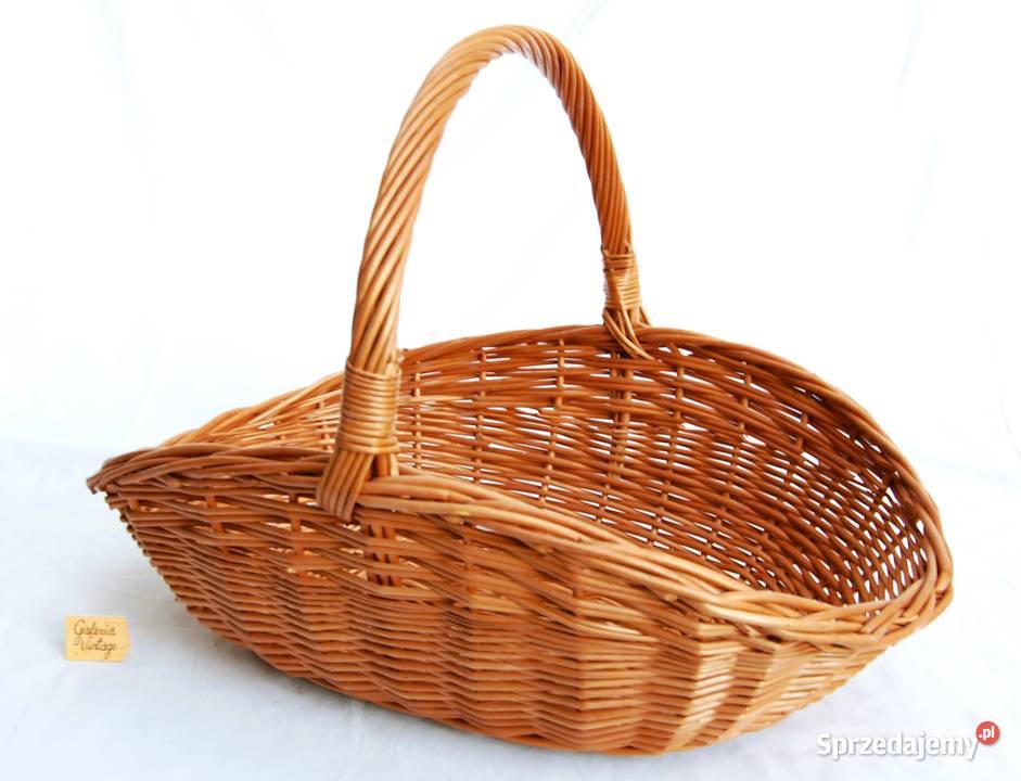 Kosz wiklinowy owalny wyższe brzegi ekspozycyjny lubelskie Lublin