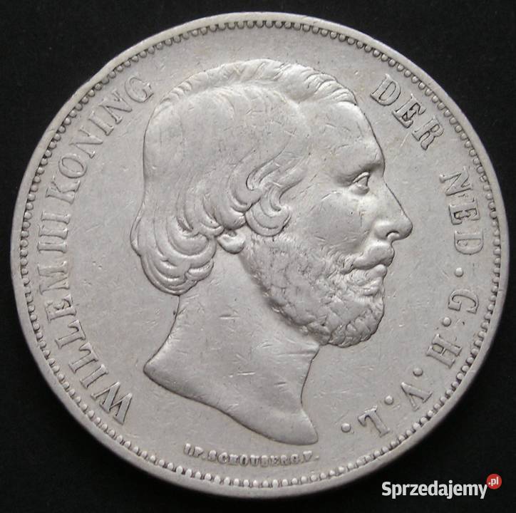 HOLANDIA 2 12 GULDENA 1874 KRÓL WILLEM WILHEM