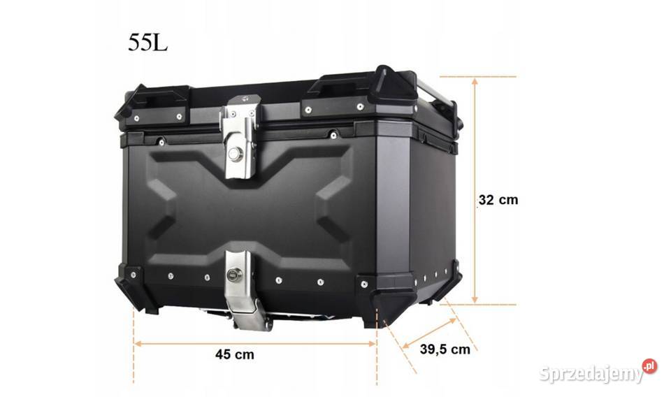 Kufer aluminiowy centralny 55 L do motocykla Sosnowiec