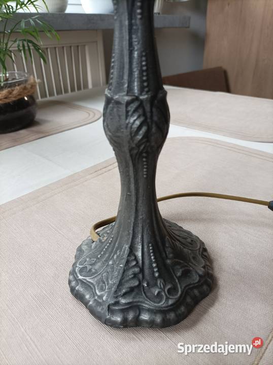 Lampa w stylu Tiffany produkcji polskiej Płock